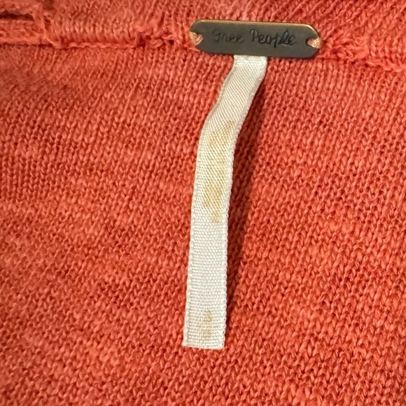 Free People | Orange Snap Drape Front Cardigan (S) - Picture 6 of 8